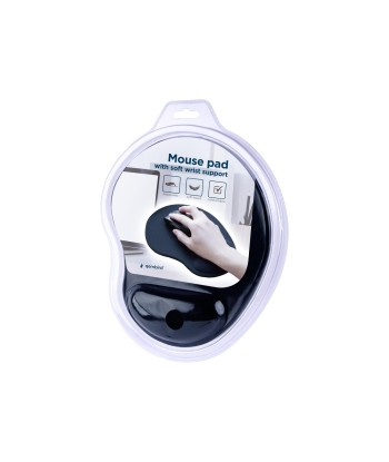 Hiirematt Gembird MP-ERGO-01 with soft wrist support, black Gembird