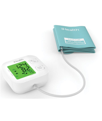 iHealth Track KN-550BT Wireless Bluetooth connection, White/Blue, Weight 438 g, Calculation of blood pressure (systolic and