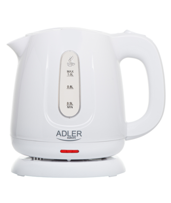 Чайник Adler AD 1373 Electric 850 W 1 L Polypropylene 360° rotational base White