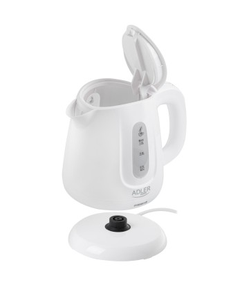 Adler Kettle, AD 1373, Electric, 850 W, 1 L, Polypropylene, 360° rotational base, White