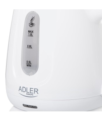 Adler, AD 1373, Electric, 850 W, 1 L, Polypropylene, 360° rotational base, White