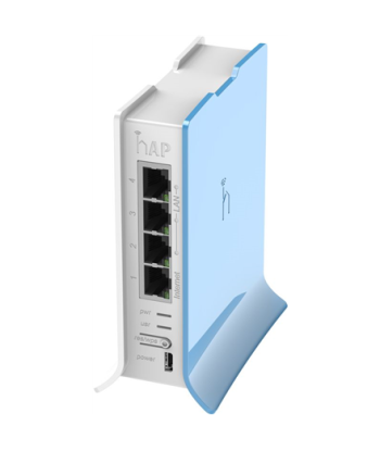 Access Point MikroTik RB941-2nD-TC hAP Lite 802.11n, 2.4GHz, 10/100 Mbit/s, Ethernet LAN (RJ-45) ports 4, MU-MiMO Yes, no PoE