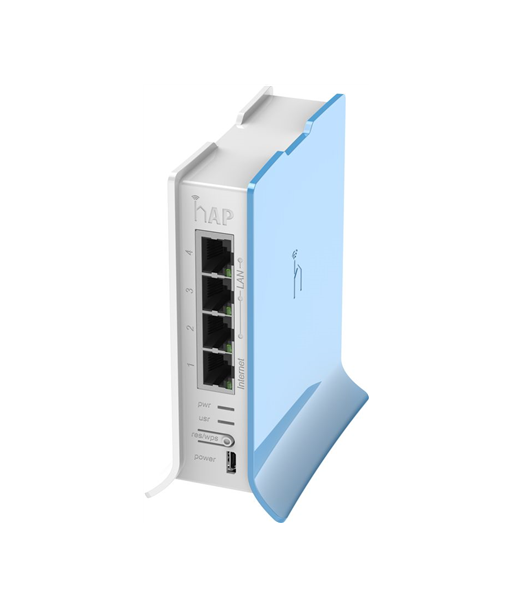 Access Point MikroTik RB941-2nD-TC hAP Lite 802.11n, 2.4GHz, 10/100 Mbit/s, Ethernet LAN (RJ-45) ports 4, MU-MiMO Yes, no PoE