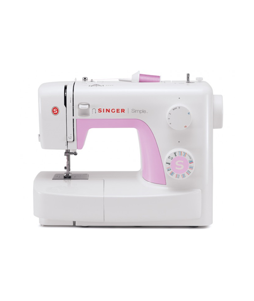 Sewing machine Singer SIMPLE 3223 White/Pink, Number of stitches 23, Number of buttonholes 1,