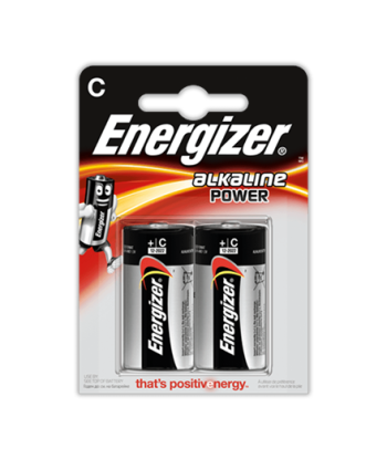 Energizer Alkaline Power C LR14 Batteries - 2 Pack