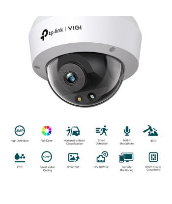 NET CAMERA 3MP IR DOME/VIGI C230(4MM) TP-LINK