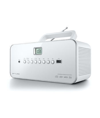 Muse   M-28RDW   Portable radio CD/MP3 Player with USB   White