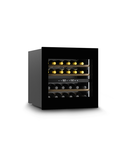 Caso, Wine Cooler, WineDeluxe WD 24, Energy efficiency class F, Built-in, Bottles capacity 24, Cooling type, Black