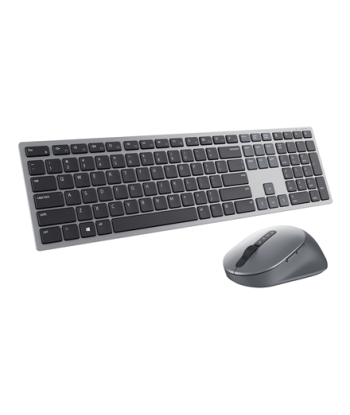 Беспроводной комплект клавиатуры и мыши Dell Premier KM7321W для нескольких устройств - титаново-серый (украинский)