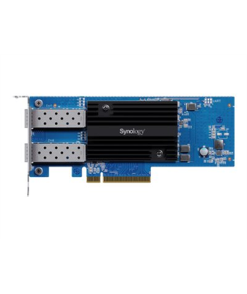 Synology E25G30-F2 Dual-port 25GbE SFP28 add-in card designed to accelerate bandwidth-intensive workflows