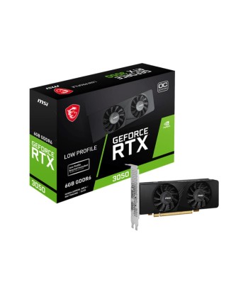 Graphics Card MSI NVIDIA GeForce RTX 3050 6 GB GDDR6 96 bit PCIE 4.0 16x Dual Slot Fansink 2xHDMI 1xDisplayPort RTX3050LP6GOC