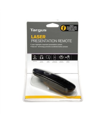 Targus   Laser Presentation Remote   Black, Grey   Plastic   * Clear & intuitive layout enables users to open and operate a