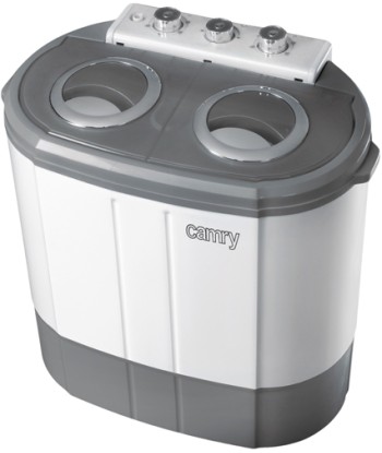Camry, CR 8052, Washing machine, Top loading, Washing capacity 3 kg, 1300 RPM, Depth 40 cm, Width 60 cm, White-Grey