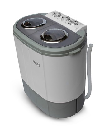 Camry, CR 8052, Washing machine, Top loading, Washing capacity 3 kg, 1300 RPM, Depth 40 cm, Width 60 cm, White-Grey