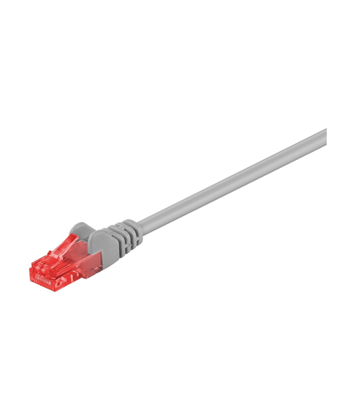 Goobay 95250 CAT 6 patch cable, U/UTP, grey, 0.25 m