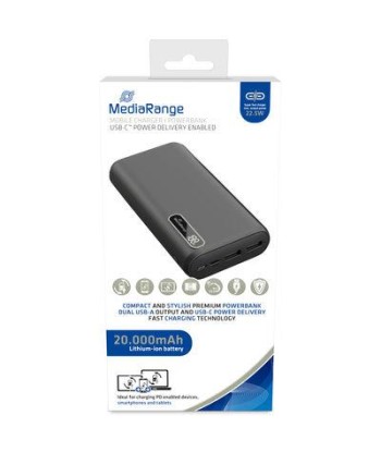 Mediarange MR756 20000mAh USB Power Bank
