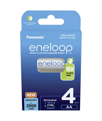 Panasonic, AA, 2000 mAh, 4 pc(s), ENELOOP BK-3MCDE/4BE
