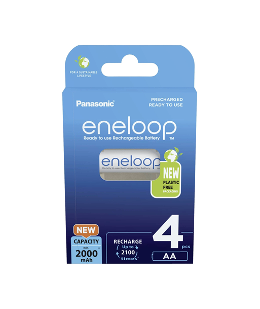 Panasonic, AA, 2000 mAh, 4 pc(s), ENELOOP BK-3MCDE/4BE