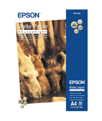 Epson Matte Paper Heavy Weight, DIN A4, 167g/mÂ², 50 Sheets