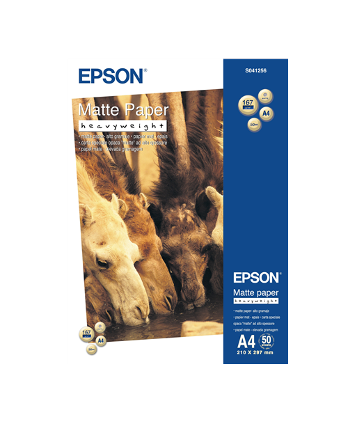 Epson Matt Raskepaber A4 (167gsm, 50 lehte)