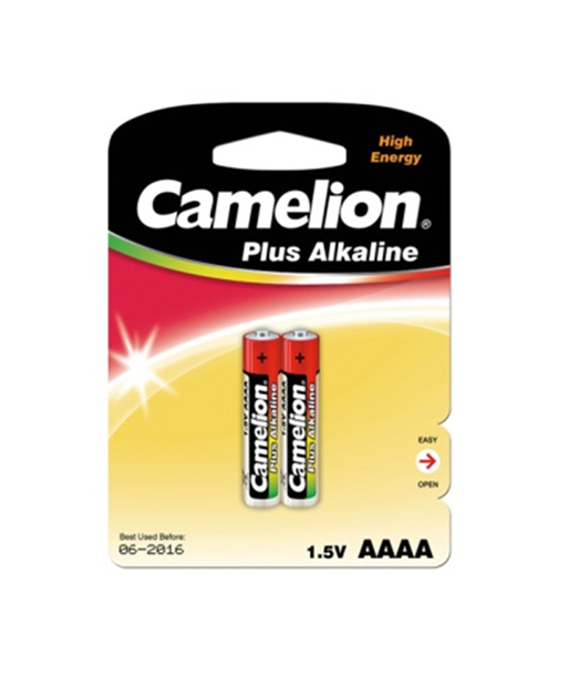 Батарейки Camelion Plus Alkaline AAAA LR61 1.5V - 2 шт Батарейки Camelion Plus Alkaline AAAA LR61 1.5V - 2 шт