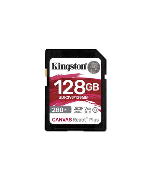 Kingston UHS-II Video Speed Class (V60)   128 GB   SD   Flash memory class Class 10, UHS-II, U3, V60