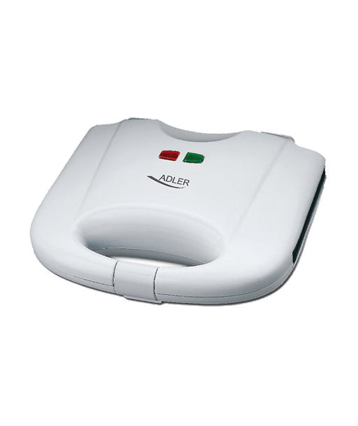 Вафельница Adler AD 311 700 W, Number of pastry 2, Belgium, White
