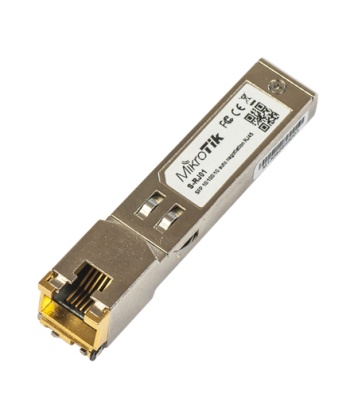 MikroTik S-RJ01 Copper SFP Module - Gigabit Ethernet over RJ45, 100m
