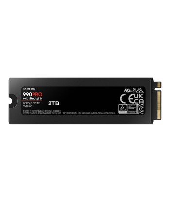 Samsung 990 PRO 2TB M.2 NVMe SSD heatsinkiga
