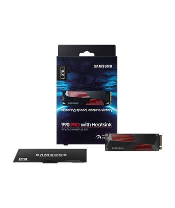 Samsung 990 PRO 2TB M.2 NVMe SSD heatsinkiga