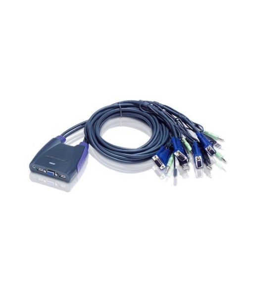 Aten 4-Port USB VGA/Audio Cable KVM Switch Aten 4-Port USB VGA/Audio Cable KVM Switch