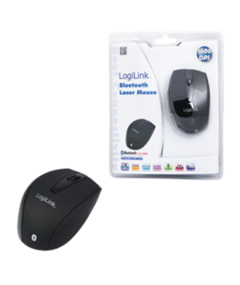 Arvutihiir Logilink Maus Laser Bluetooth mit 5 Tasten wireless, Black, Bluetooth Laser,