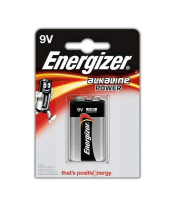 Energizer Alkaline Power 9V Battery (6LR61) - Single Pack