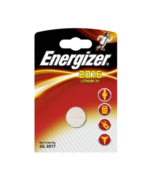 Energizer CR2016 Lithium Nööppatarei - Üksikpakend