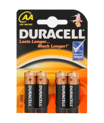 Duracell AA/LR6, Alkaline Basic MN1500, 4 pc(s)