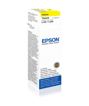 Epson T6644 Желтая Бутылка Чернил (70 мл) - Оригинальные Чернила
