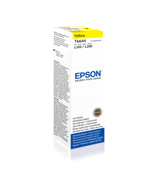 Epson T6644 Yellow Ink Bottle (70ml) - Genuine Ink Epson T6644 Yellow Ink Bottle (70ml) - Genuine Ink