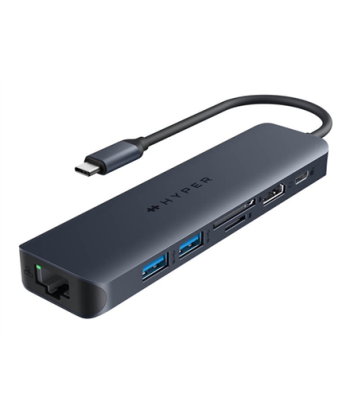 Hyper HyperDrive EcoSmart Gen.2 Universal USB-C 7-in-1 Hub w 100 W PD Power Pass-thru Hyper