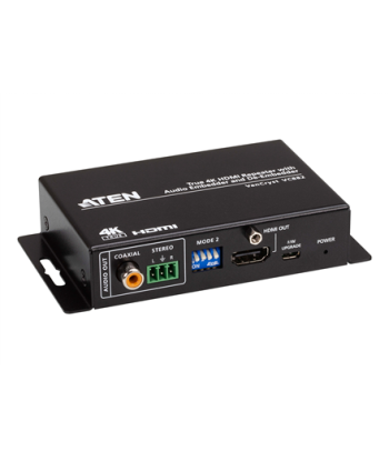 Aten True 4K HDMI Repeater with Audio Embedder and De-Embedder | VC882