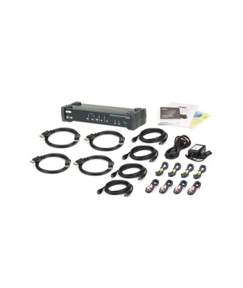 Aten 4-Pordiline USB3.0 4K DisplayPort KVMP Lüliti MST Hubiga