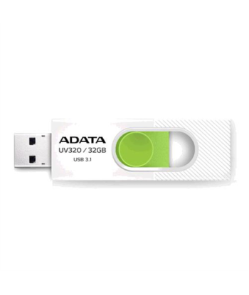 ADATA, UV320, 32 GB, USB 3.1, White/Green