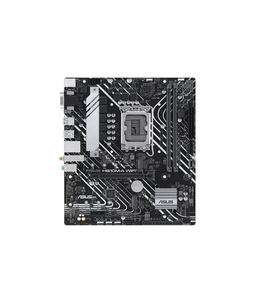 ASUS PRIME H610M-A WIFI Processor family Intel H610 Processor socket 1 x LGA1700 Socket 2 DIMM slots - DDR5, non-ECC ASUS PRIME H610M-A WIFI Processor family Intel H610 Processor socket 1 x LGA1700 Socket 2 DIMM slots - DDR5, non-ECC