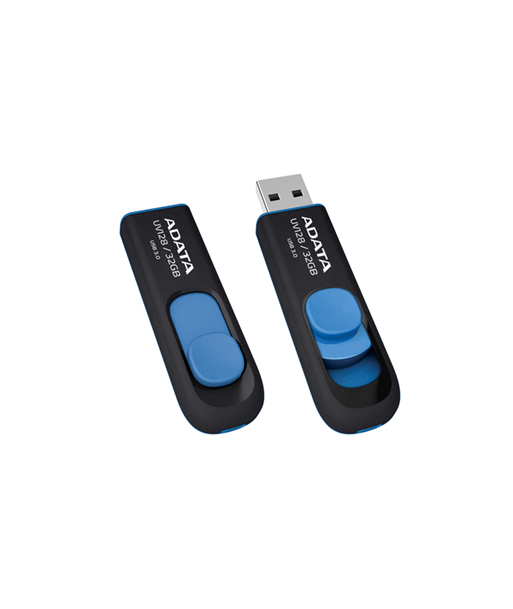 ADATA UV128 32GB USB 3.0 Флешка - Черный/Синий ADATA UV128 32GB USB 3.0 Флешка - Черный/Синий