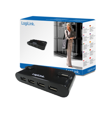 USB 2.0 Hub - 4 Pordiga Toiteadapteriga (EAN: 4052792004410)