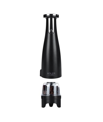 Soola- ja pipraveski Adler, Electric, AD 4449b, Grinder, 7 W, Housing material ABS plastic, Lithium, Mills with ceramic