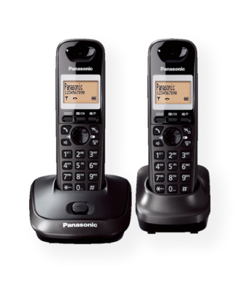 Panasonic Cordless KX-TG2512FXT Black, Caller ID, Wireless connection, Phonebook capacity 50 entries, Conference call, Built-in display, Speakerphone