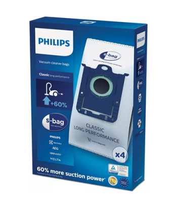 Philips disposable dust bag FC8021/03 Dust Bag 4pcs, • AirStar: FC8220 - FC8229• City-Line: FC8400 - FC8439, HR8368 - HR8378•