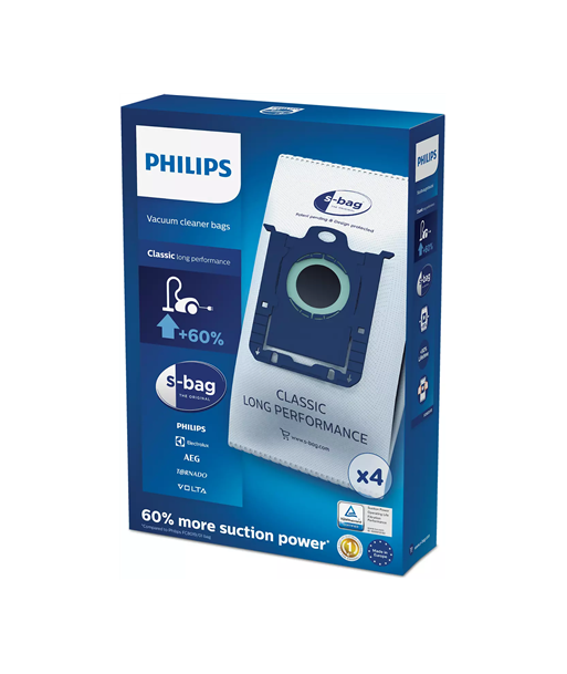 Philips disposable dust bag FC8021/03 Dust Bag 4pcs, • AirStar: FC8220 - FC8229• City-Line: FC8400 - FC8439, HR8368 - HR8378•