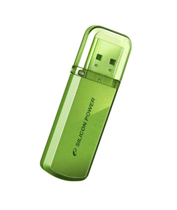 Silicon Power Helios 101 8GB USB 2.0 Flash Drive - Green