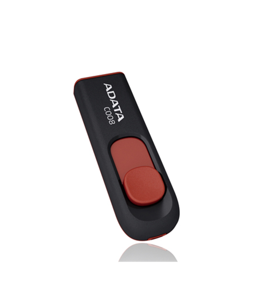 ADATA C008 32GB USB 2.0 Flash Drive - Black/Red